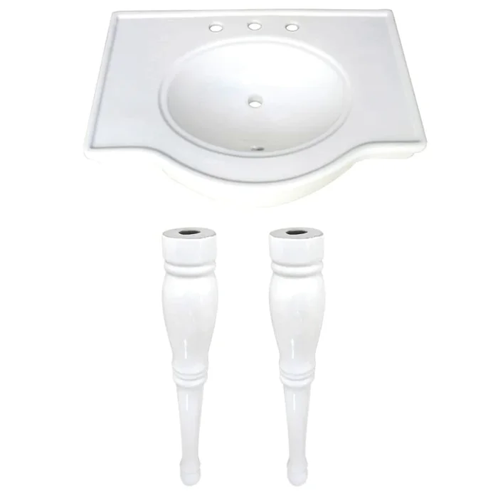 Kingston Brass Templeton 31″ Wide Ceramic Console Sink