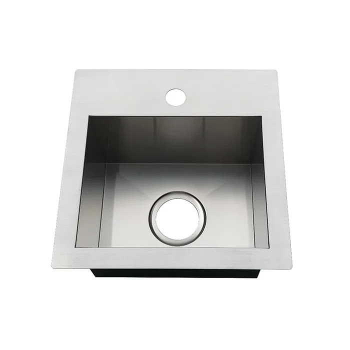 Kingston Brass Uptowne 15″ Undermount Single Basin Stainless Steel Kitchen Sink