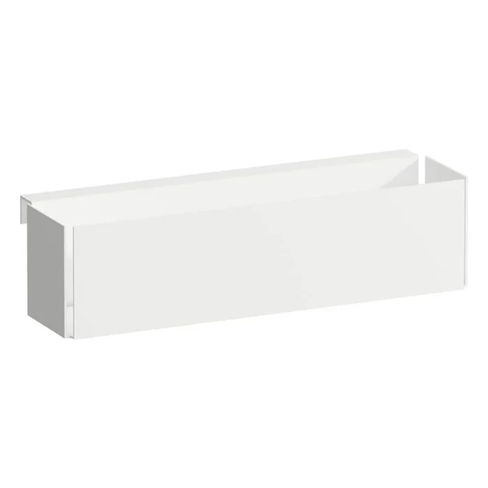 Laufen Hanging box for internal drawer shelf, powder-coated matte white, matching 425401