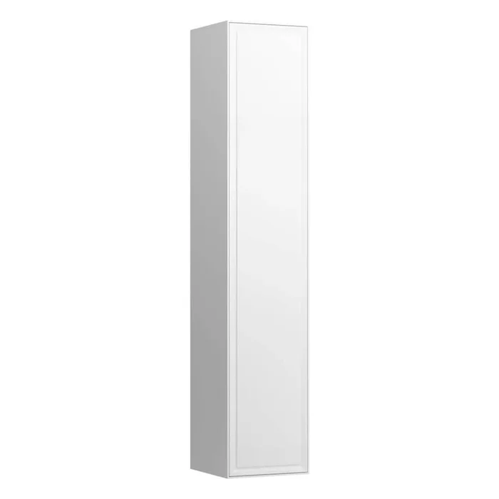 Laufen Tall Cabinet, 1 door, left hinged, with 1 wooden shelf and 4 glass shelves