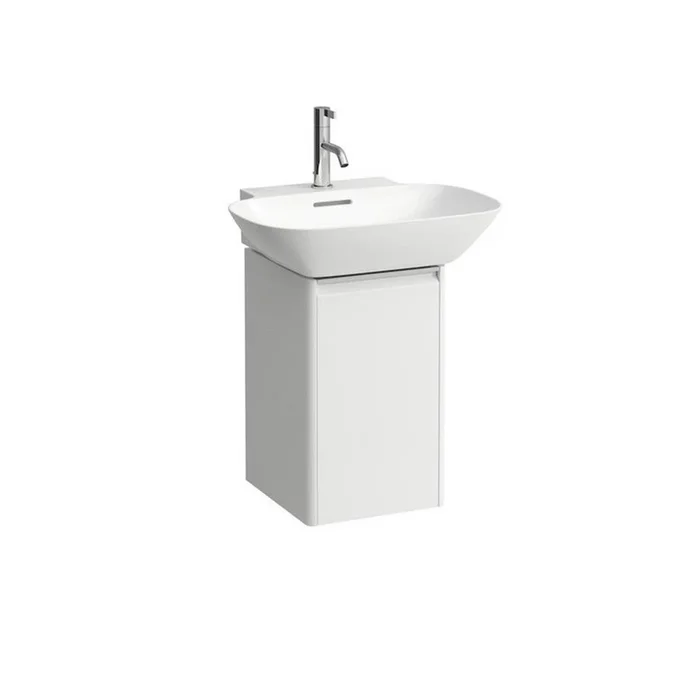 Laufen Vanity Only, 1 door, left hinged, 1 internal shelf, matching countertop washbasin 810302
