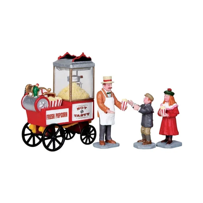 LEMAX Popcorn Seller, set of 4 #02832