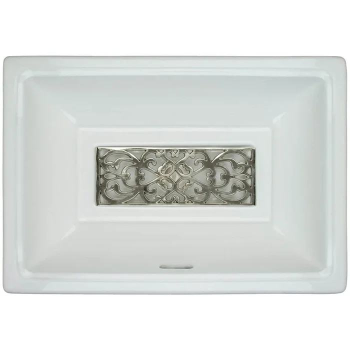 Linkasink Filigree – Tiffany Grate Satin White Bronze