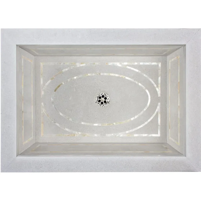 Linkasink Inlay 22″ Rectangular Marble Drop-In Bathroom Sink
