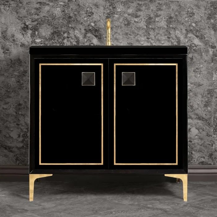 Linkasink Linea 36″ Single Free Standing Vanity Cabinet Only – Less Vanity Top