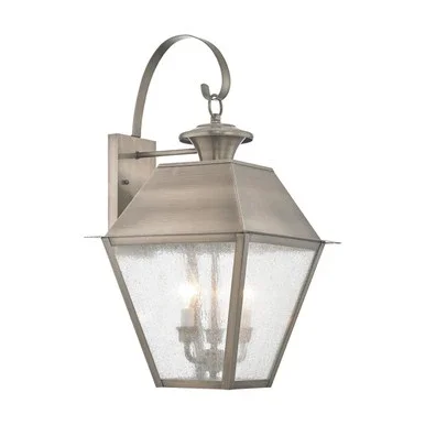 Livex Lighting Vintage Pewter Outdoor Wall Lantern 2168-29