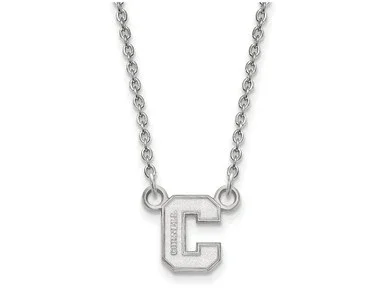 Logoart Sterling Silver Cornell University Small Pendant Necklace SS004COU18T