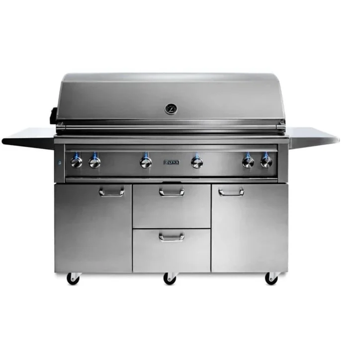 Lynx Grills Professional 98000 BTU 54 Inch Wide Liquid Propane Freestanding Grill