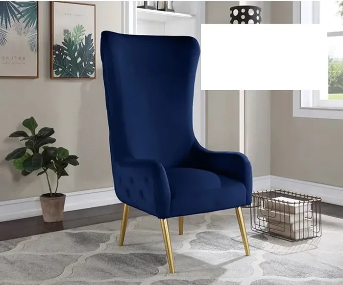 Mariano Furniture – VT003 Accent Chair in Navy Blue – BM-VT003-BLUE
