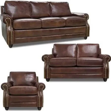 Mariano Italian Leather Furniture – Levi Sofa, Loveseat and Chair – Levi-SLC