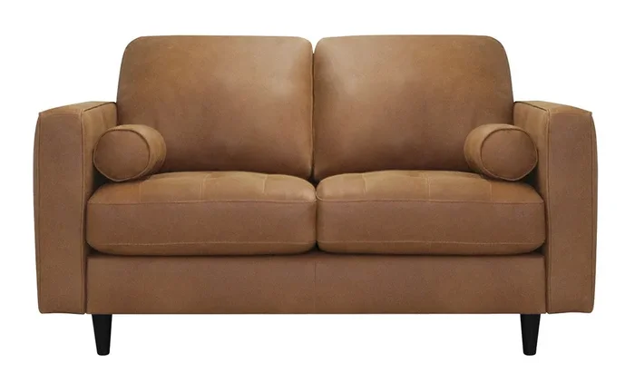 Mariano Italian Leather Furniture – Sabrina Sofa, Loveseat and Chair Set in Tan – SABRINA-SLC