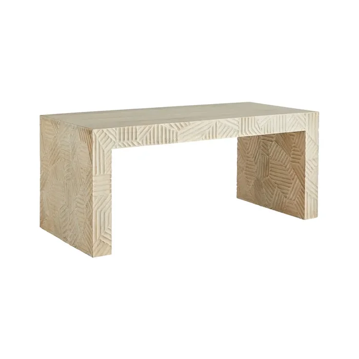 Marsh Whitewash Bench/Coffee Table