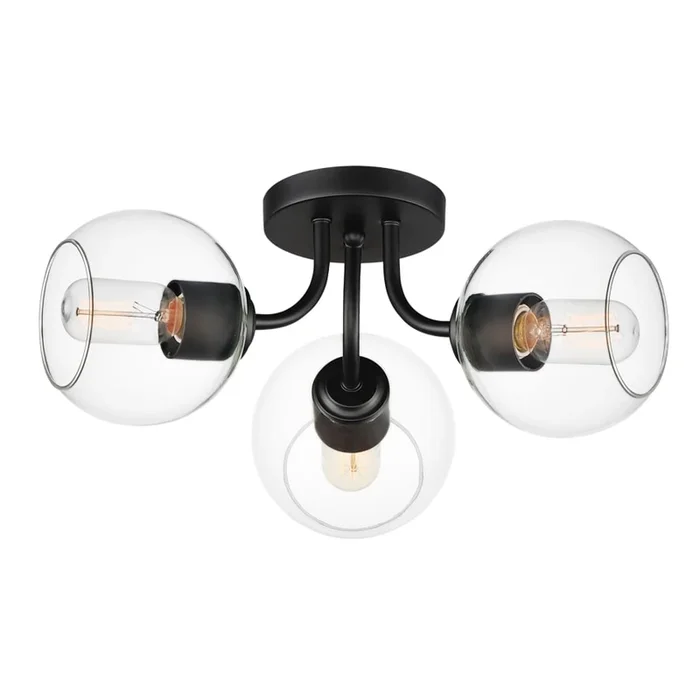 Maxim Knox 3 Light 18″ Wide Semi-Flush Ceiling Fixture