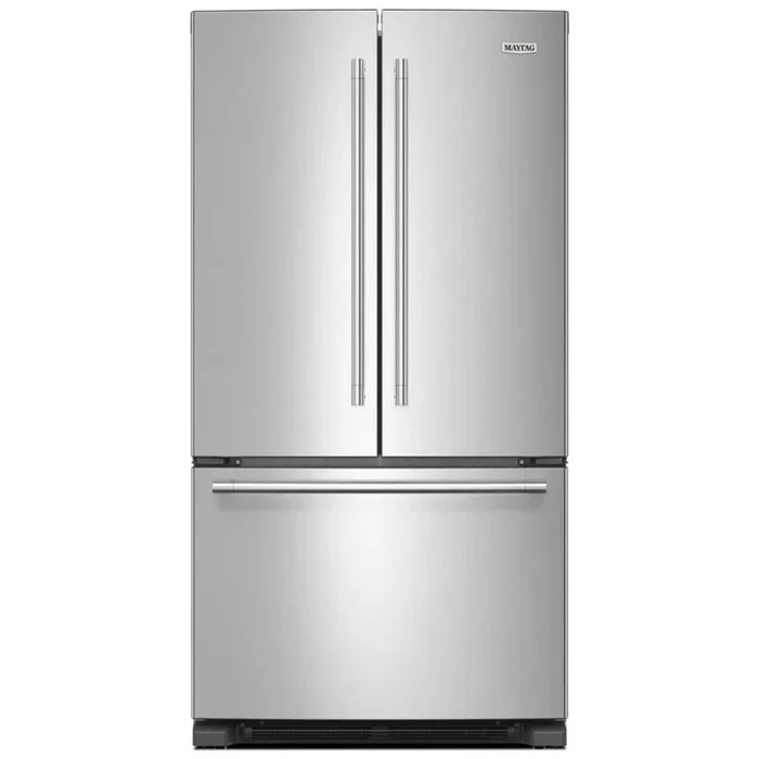 Maytag 36 Inch Wide 25.2 Cu. Ft. Energy Star Certified Fingerprint Resistant French Door Refrigerator with Max Cool Setting