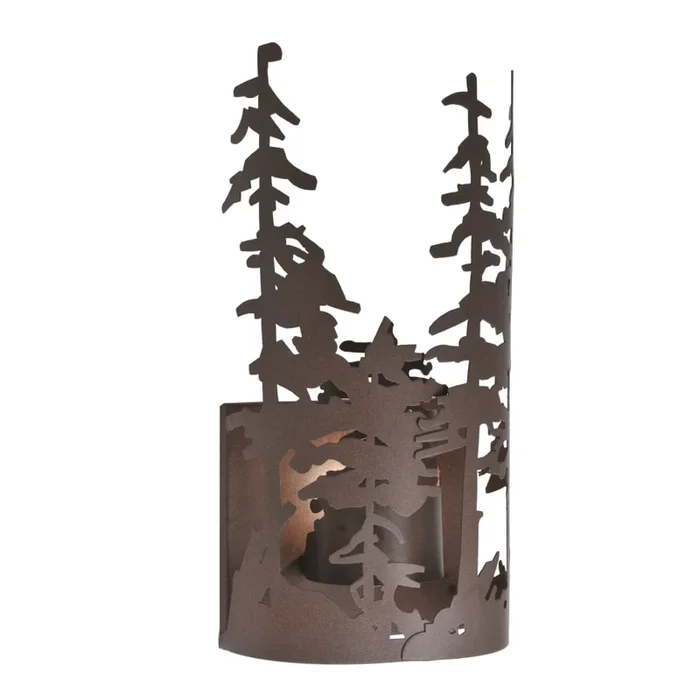 Meyda Tiffany 11″ W Tall Pines Wall Sconce