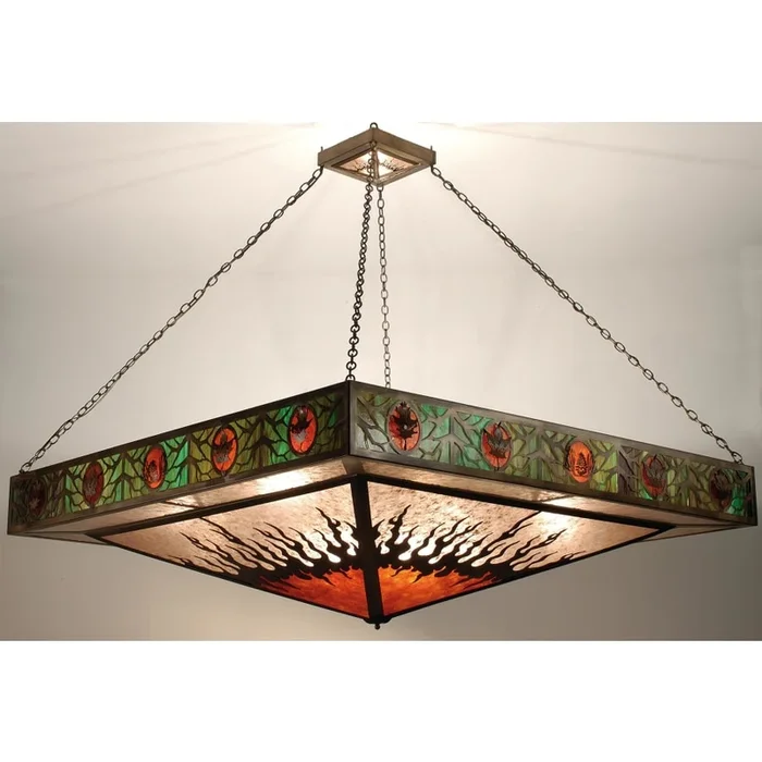 Meyda Tiffany 12 Light 21″ Wide Pendant with Handmade Shade