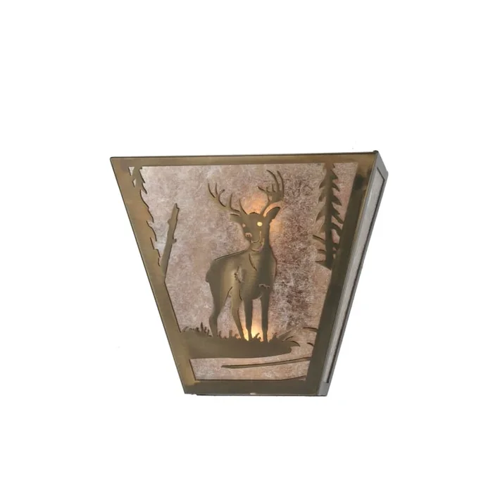 Meyda Tiffany 13″ W Deer Creek Wall Sconce