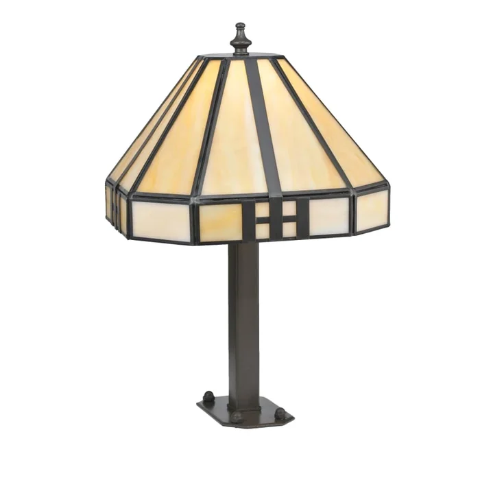 Meyda Tiffany 15″ H Geometric Newel Post Mount