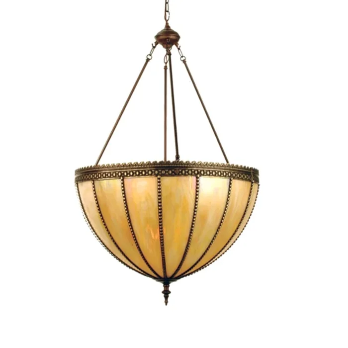 Meyda Tiffany 3 Light 25-1/4″ Wide Pendant with Handmade Shade
