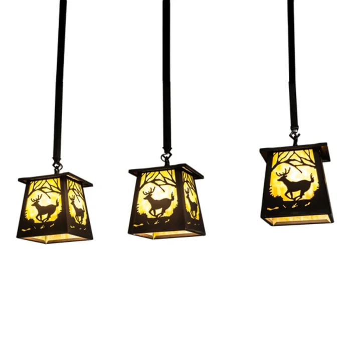 Meyda Tiffany 3 Light 7″ Wide Multi Light Pendant