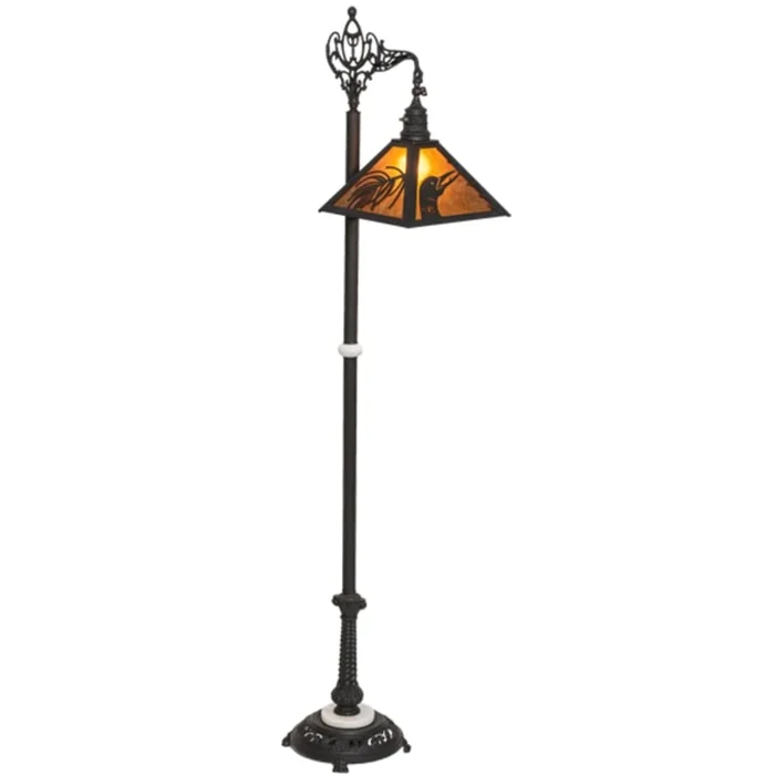 Meyda Tiffany Loon Pine Needle 68″ Tall Buffet Floor Lamp