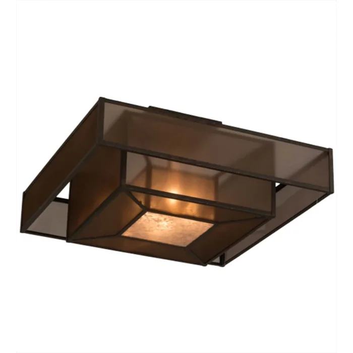 Meyda Tiffany Umador 4 Light 51″ Wide Semi-Flush Square Ceiling Fixture