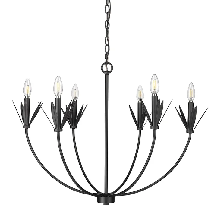 Millennium Lighting Primrose 6 Light 31″ Wide Taper Candle Style Chandelier
