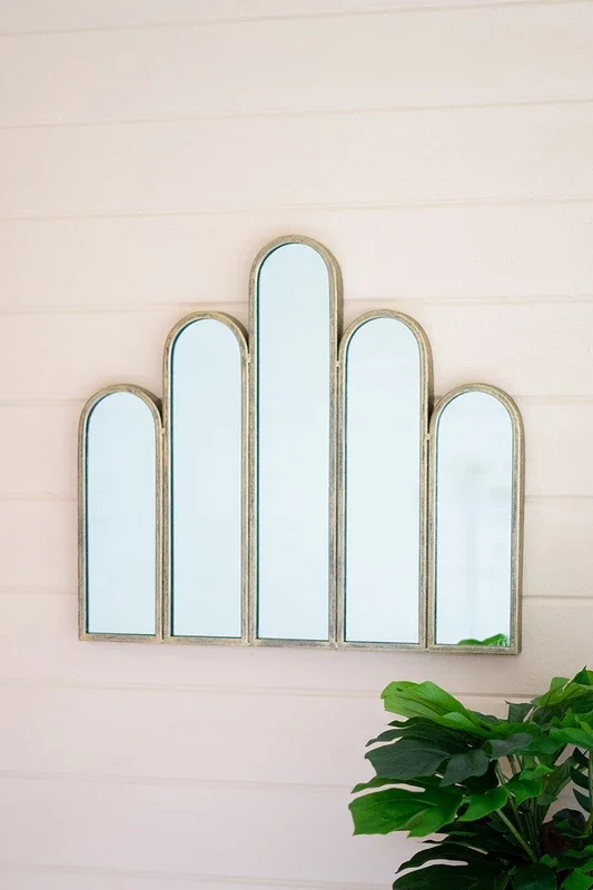 Mirror with five arches