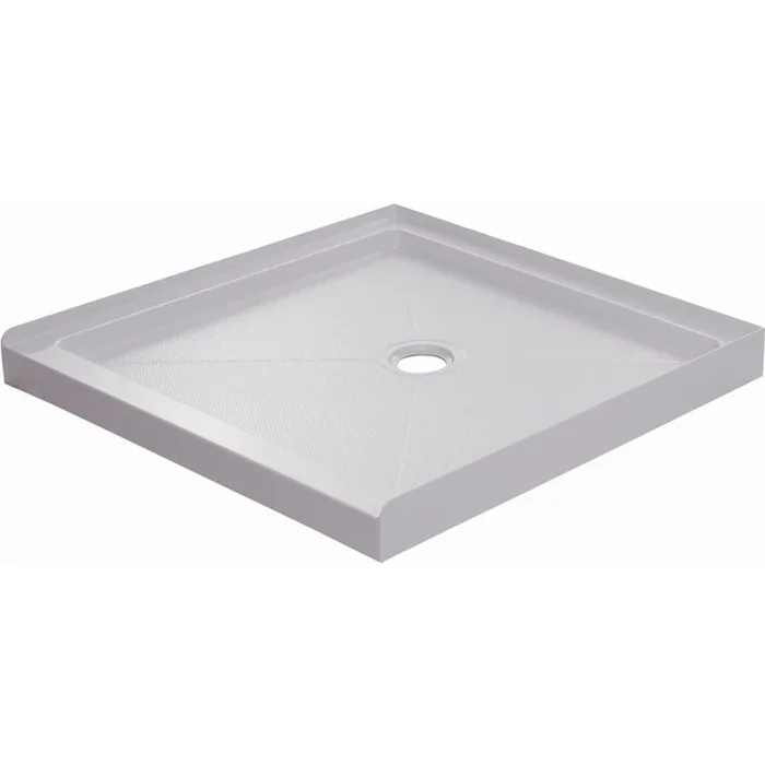 Miseno 36″ x 36″ Square Shower Base with Single Threshold and Center Drain