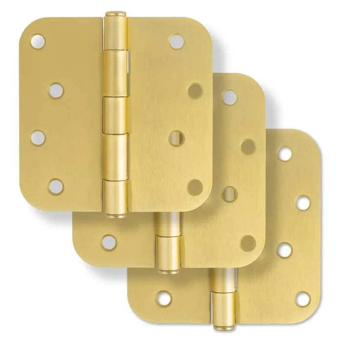 Miseno 4 x 4 Plain Bearing 5/8″ Radius Corner Door Hinge – Pack of 3