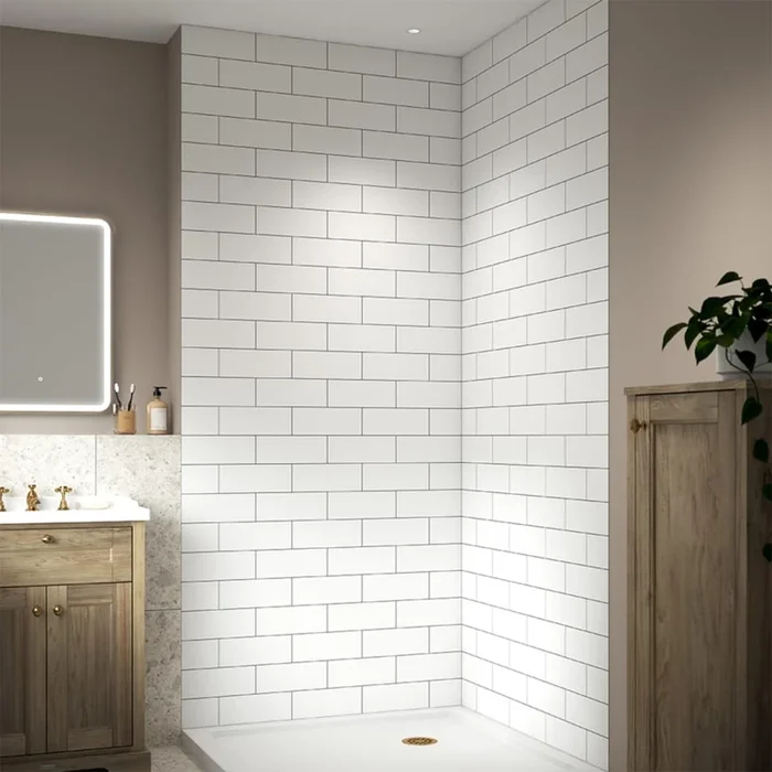 Miseno ReadySet 42″ x 42″ x 96″ FLEX 6 Panel Alcove Shower Wall Kit