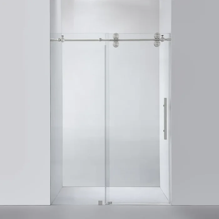 Miseno Villena 78″ High x 52″ Wide Sliding Frameless Shower Door with Clear Glass