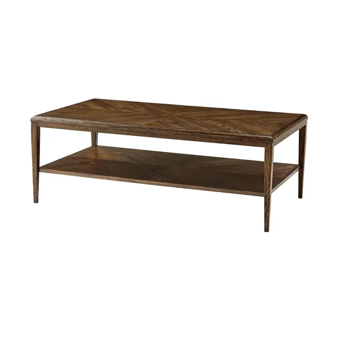 Modern Oak Coffee Table – Dark Finish