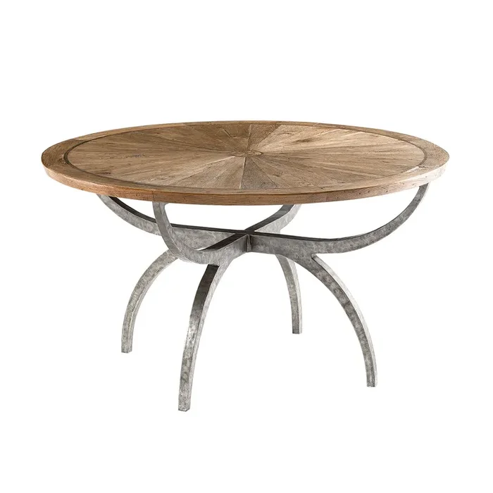 Modern Rustic Round Dining Table – 54″