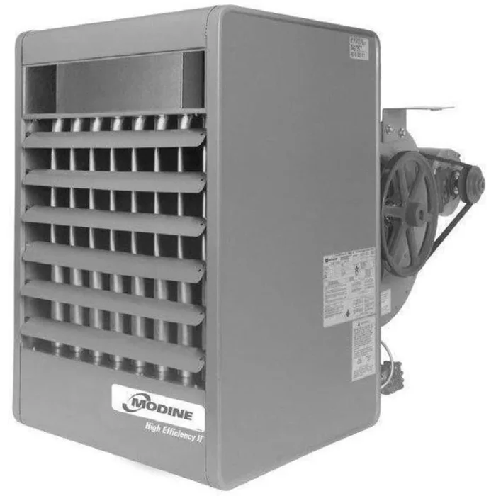 Modine 250,000 BTU – Power Vented Blower Natural Gas Unit Heater – Aluminized Steel Heat Exchanger – 80% Thermal Efficiency