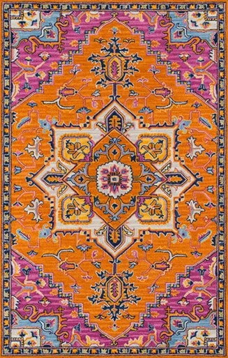 Momeni Ibiza 3′ X 5′ Rectangle Area Rugs With Orange Finish IBIZAIBI-2ORG3050