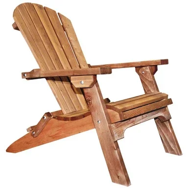 Montana Log Collection Wood Western Red Cedar Chair In Exterior Stain MWACV