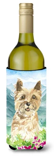 Mountain Flowers Cairn Terrier Wine Bottle Beverage Insulator Hugger CK2541LITERK
