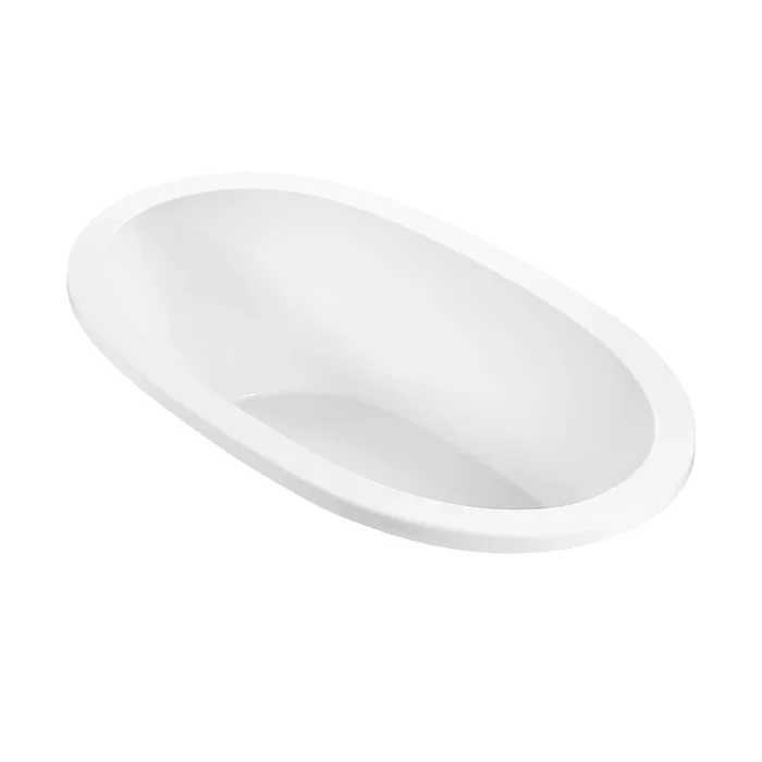 MTI Baths Adena 2 63″ Undermount Acrylic Air and Stream Bath Tub with Reversible Drain and Overflow