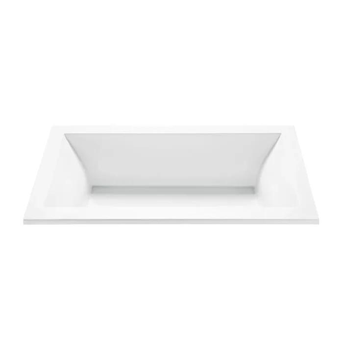 MTI Baths Andrea 14 Designer 71″ Undermount Acrylic Air Massage Tub with Center Drain Placement and Overflow – with Stream Technology