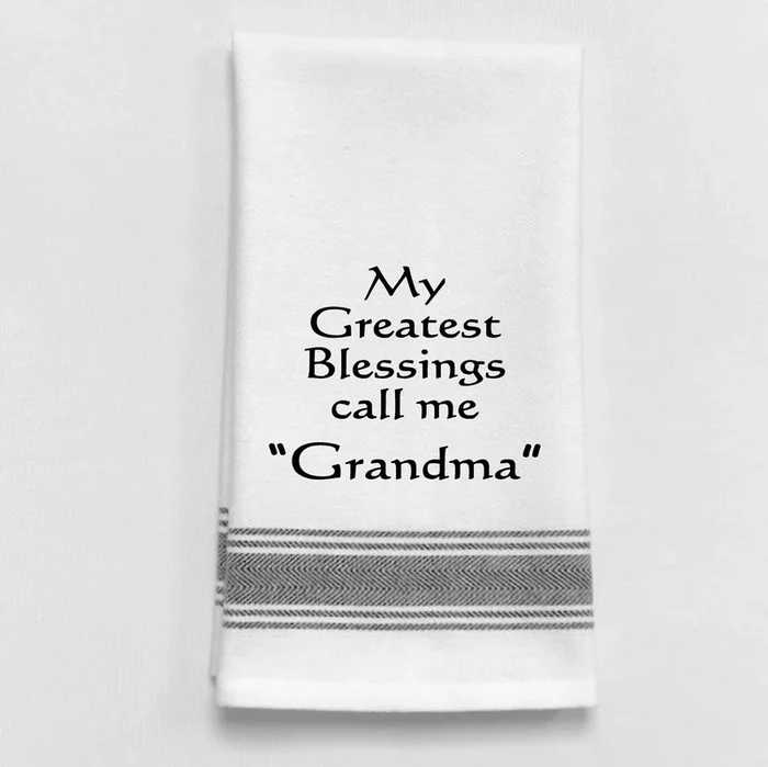 My Greatest Blessings Tea Towel
