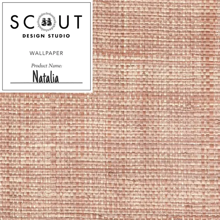 Natalia Raffia Grasscloth Sample