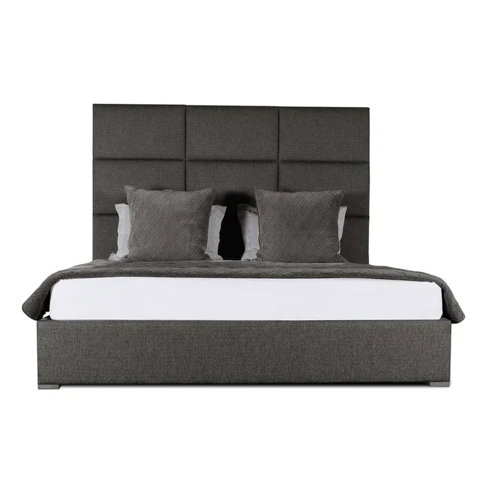 Nativa Interiors – Aylet Button Tufted Upholstered Medium California King Off White Bed – BED-AYLET-BTN-MID-CA-PF-WHITE