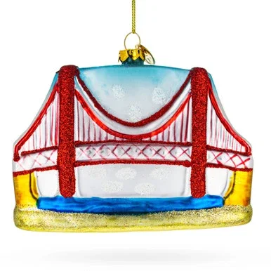 New York City Bridge Glass Christmas ornament – CC-0418