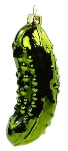 Noble Gems Old World Pickle Glass Christmas Tree Ornament Decoration GC0034 New