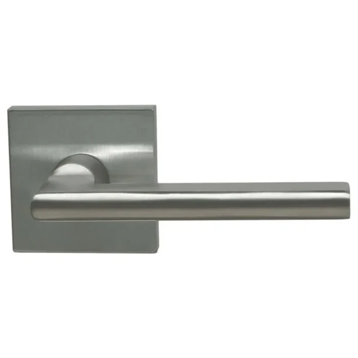 Omnia Privacy Door Lever Set with 943 Style Handle and Square Rose