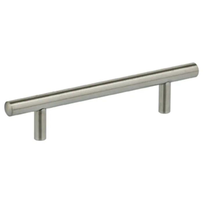 Omnia Stainless Steel 3-3/4″ Center to Center Sleek Thin (10mm) Cabinet Bar Handle / Drawer Bar Pull