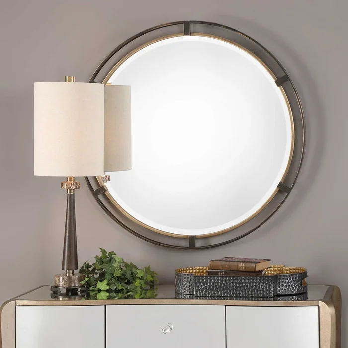 Orion Silver Round Mirror