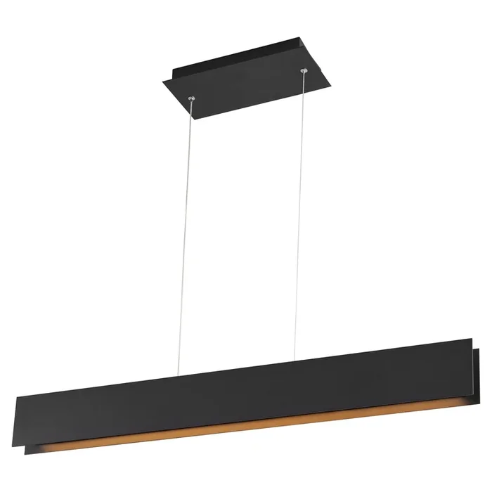 Oxygen Brio 3-6017-15 Linear LED Pendant 36 Inch Modern Industrial – Black