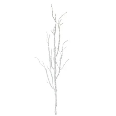 Pack of 12 White Textured Artificial Branch 47”